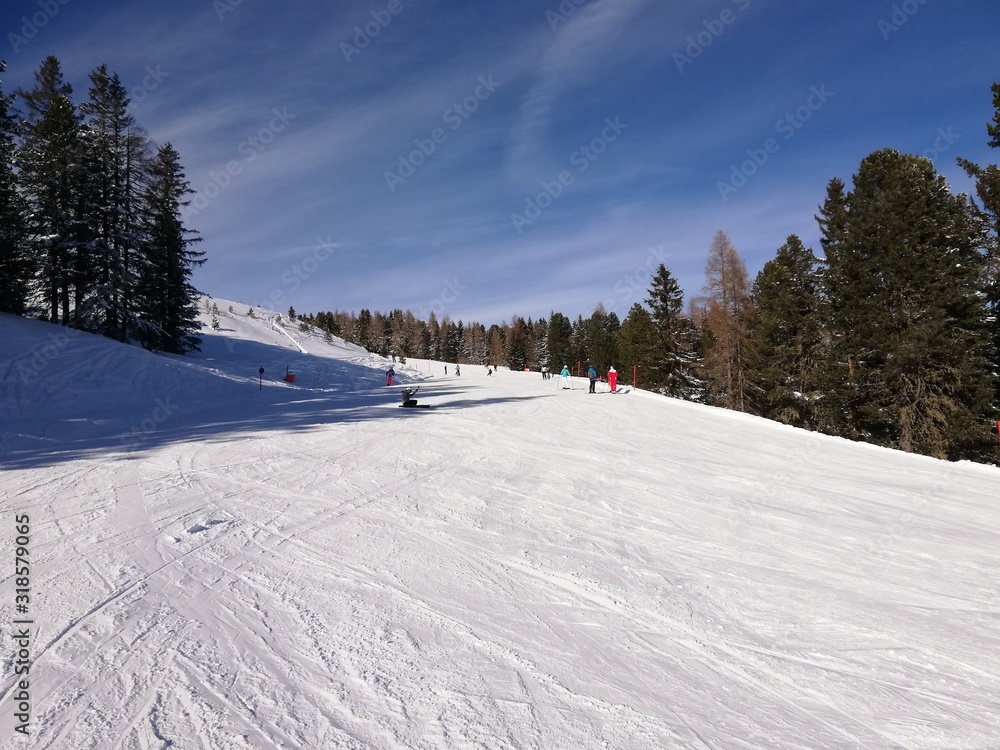 Skifahren Schnee