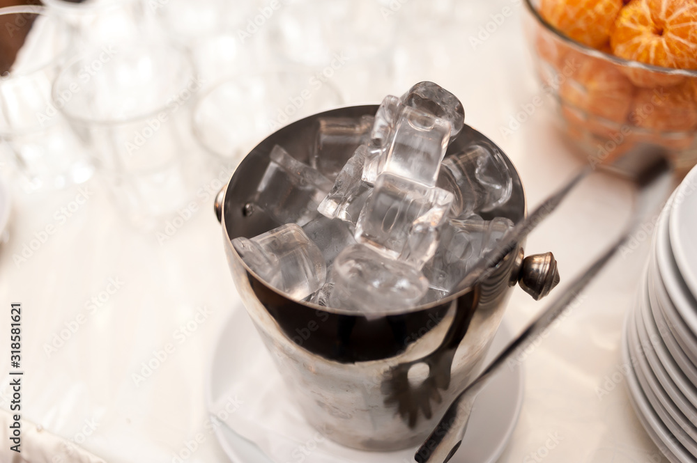 Cocktail and beverage ice bucket