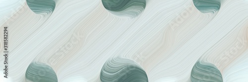 modern designed horizontal header with light gray, slate gray and dark sea green colors. dynamic curved lines with fluid flowing waves and curves © Eigens