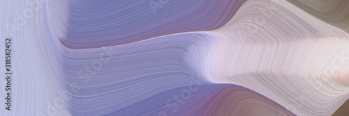 moving banner design with pastel purple, light gray and old lavender colors. dynamic curved lines with fluid flowing waves and curves © Eigens