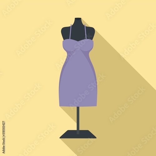 Atelier mannequin icon. Flat illustration of atelier mannequin vector icon for web design