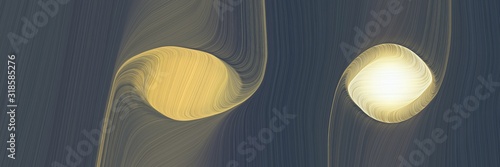 colorful horizontal header with dark slate gray, burly wood and pastel brown colors. dynamic curved lines with fluid flowing waves and curves © Eigens