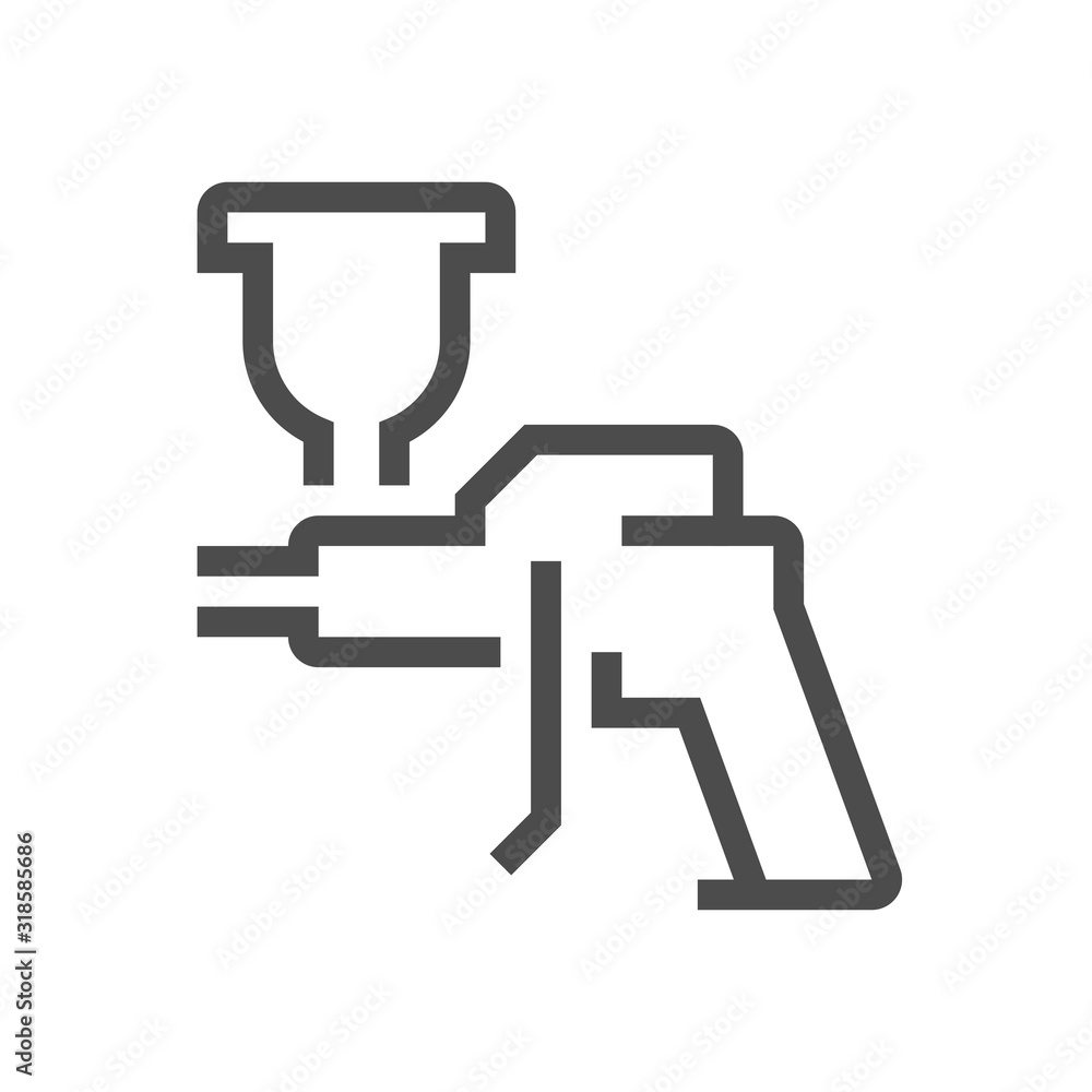 Car paint nozzle icon Car paint nozzle icon