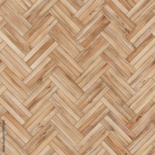 Seamless wood parquet texture herringbone light