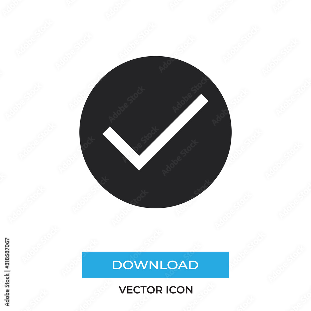 Verified vector icon, simple sign for web site and mobile app. Verified vector icon, simple sign for web site and mobile app.