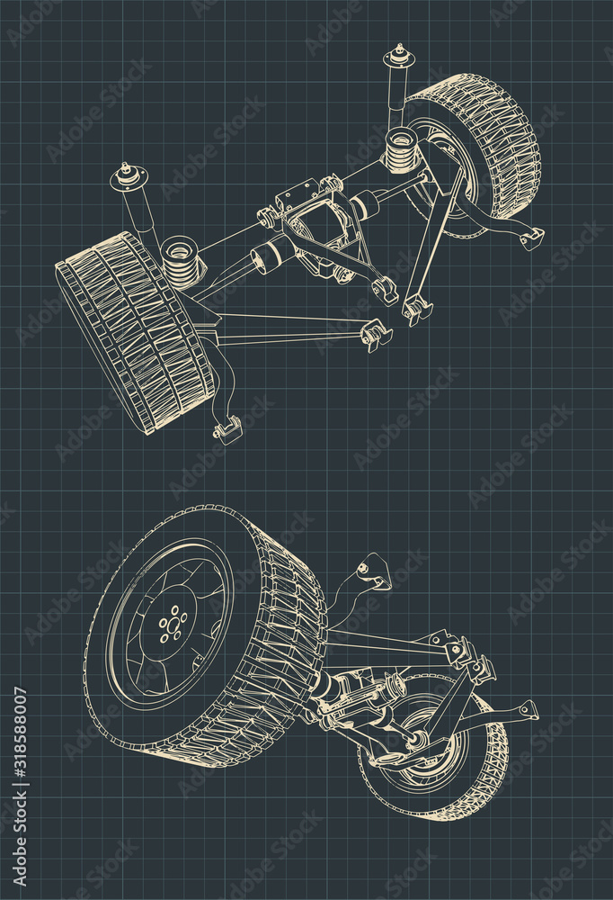 SUV suspension drawings