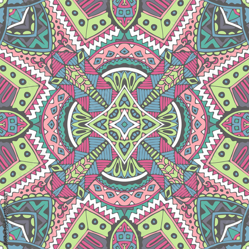 abstract arabesque ethnic vintage seamless pattern tile background