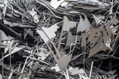 scrap metal ,steels wait for to recycle