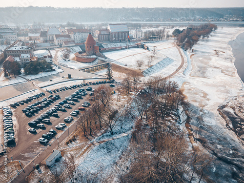 Winter in Kaunas old town, Lithuania