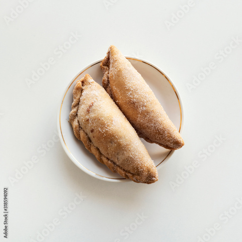 pastissets, typical pastries of Catalonia, Spain photo