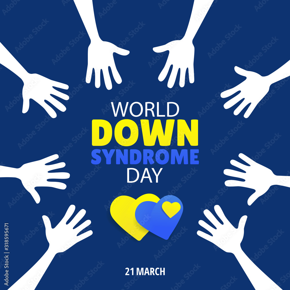 Vector Illustration on the theme World Down Syndrome Day Vector Illustration on the theme World Down Syndrome Day