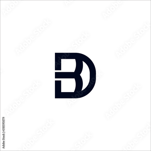 Free Download BD Logo Letter Design Template Element - GFXLoad