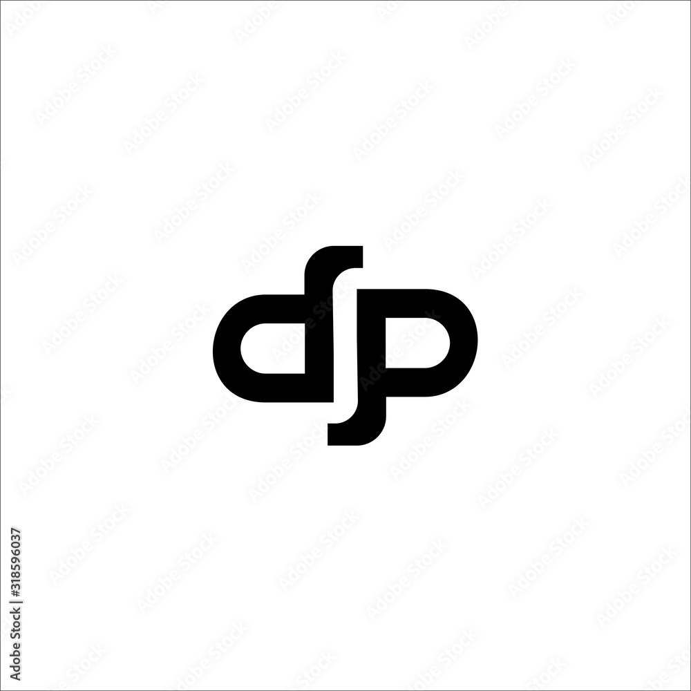 Fototapeta premium DP D P Logo Letter Design Template Element