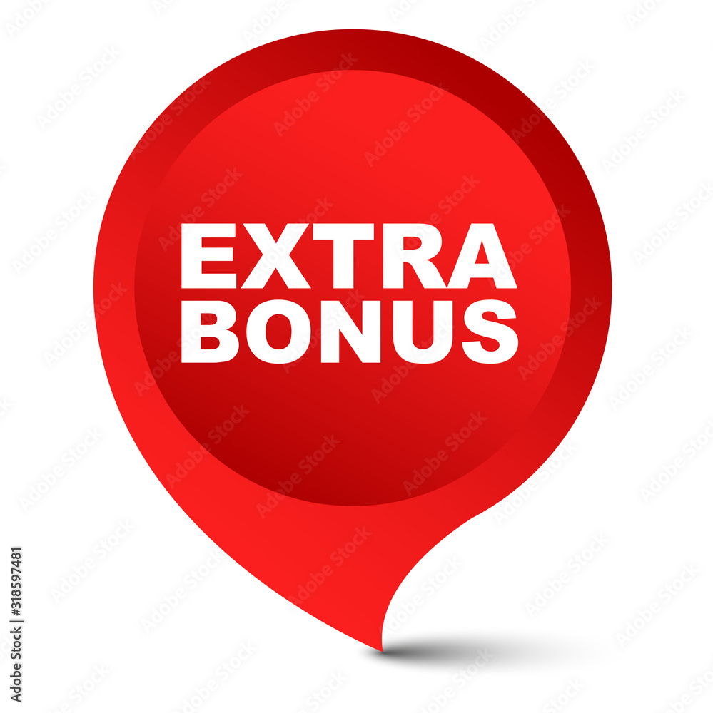 red vector banner extra bonus red vector banner extra bonus