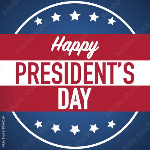 happy president's day poster banner template vector