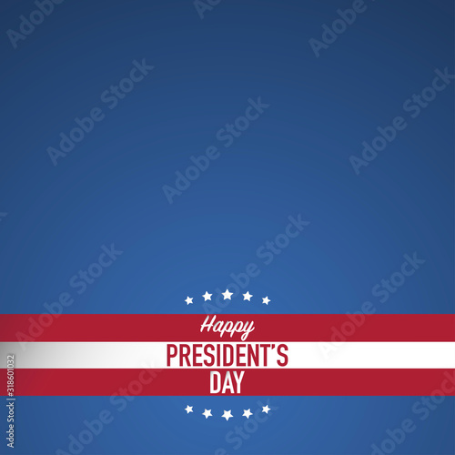 happy president's day poster banner template vector