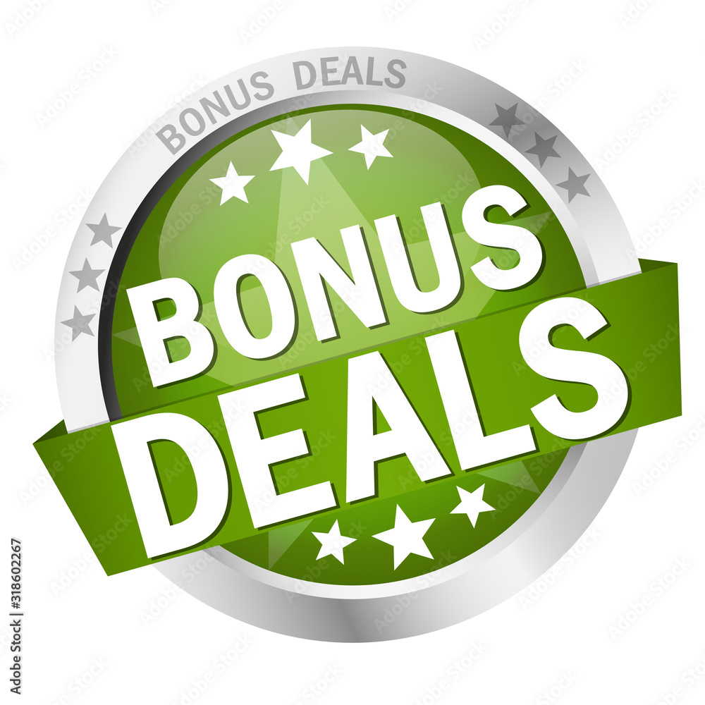 Button with banner Bonus Deals Button with banner Bonus Deals