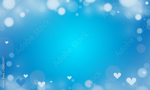 Happy Valentine's days of Blue background vector design