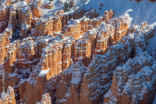 Scenic Winter Landscape in Bryce Canyon National Park Utah