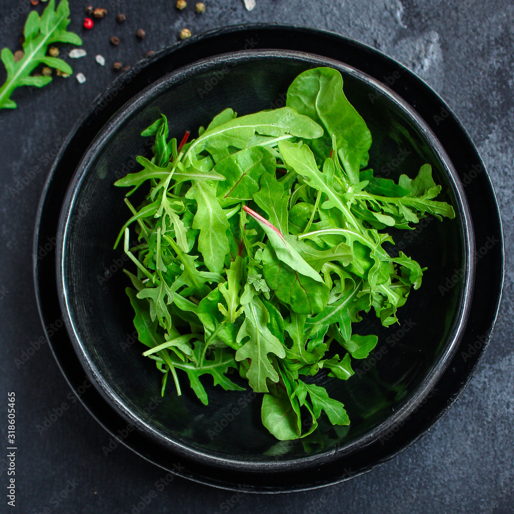 Healthy salad, leaves mix salad (mix micro green, juicy snack). food background, Top imsge Healthy salad, leaves mix salad (mix micro green, juicy snack). food background, Top imsge