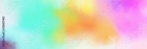 colorful vibrant decorative horizontal design background with light gray, sandy brown and aqua marine color