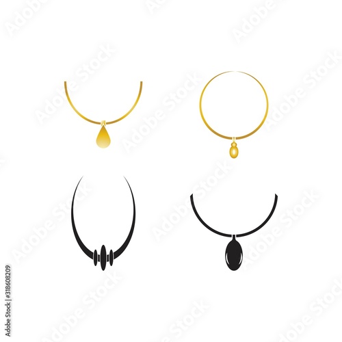 necklace logo vector