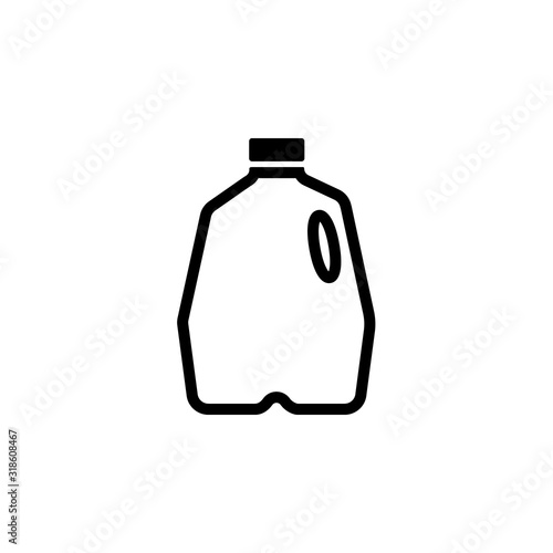 Measuring Galloon outline icon. Clipart image isolated on white background