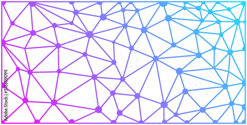 Abstract polygonal space low poly dark background with connecting dots and lines. Connection structure.