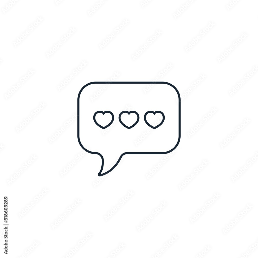 love message creative icon. From Valentines Day icons collection. Isolated love message sign on white background love message creative icon. From Valentines Day icons collection. Isolated love message sign on white background