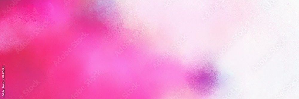 colorful vibrant aged horizontal banner with neon fuchsia, deep pink and lavender blush color