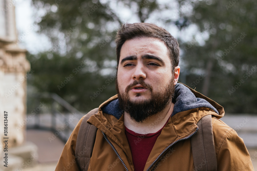 portrait of a man with beard