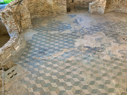 The mosaics of the Roman villa of Casignana, in Calabria.