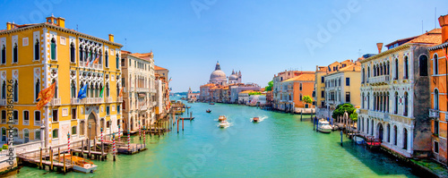 Panorama of Grand Canal and Basilica Santa Maria della Salute in Venice, Italy. © Vladimir Sazonov
