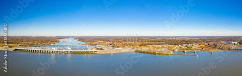 Aerial photo of the Kentucky Dam USA