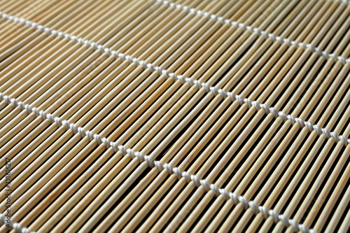 mat bamboo for sushi and rolls macro