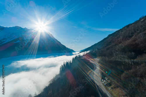 Top of the Swiss mountains, photo