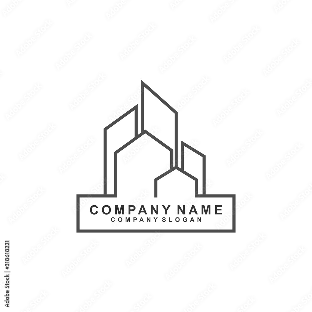 Abstract Logo. Real Estate Logo Design 