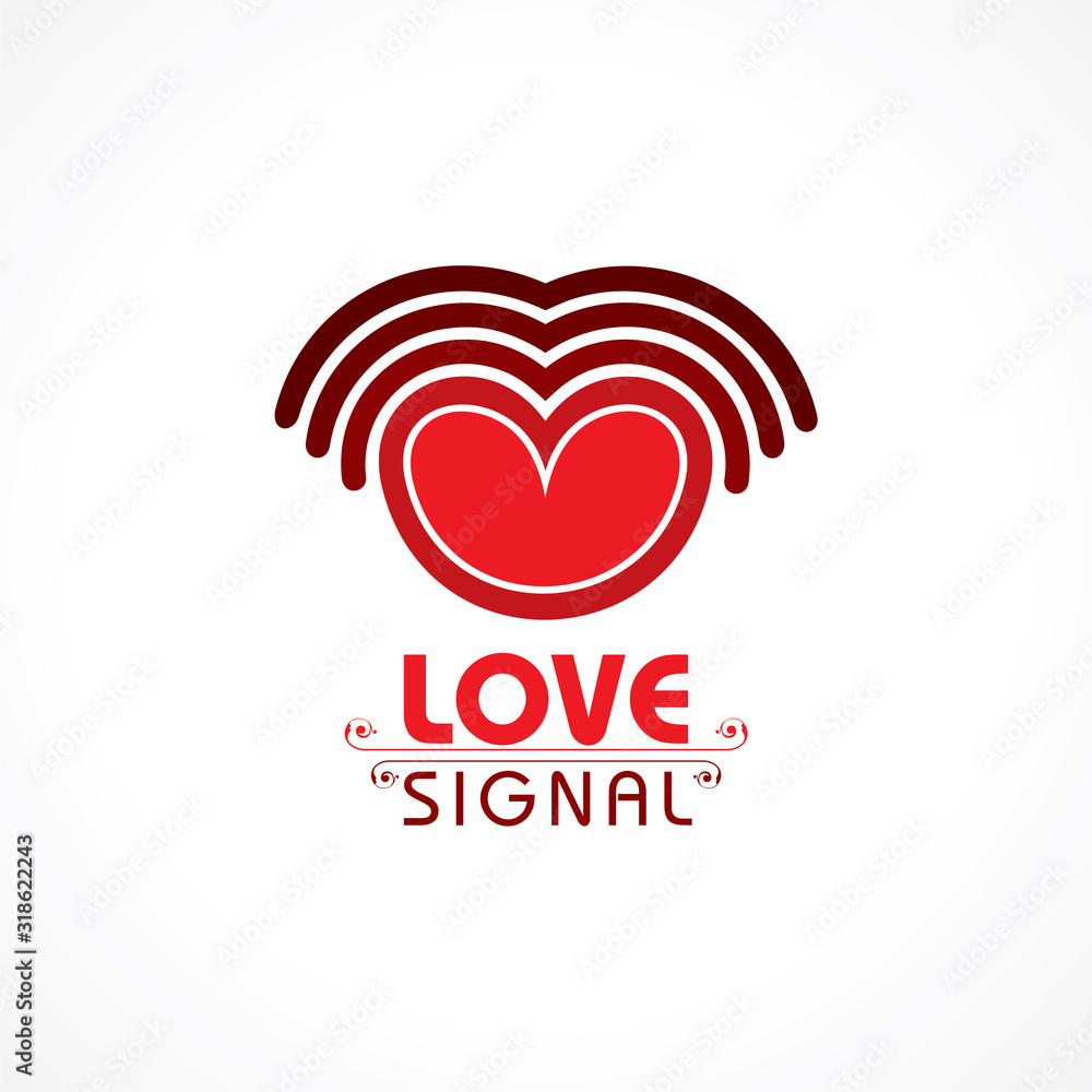 Illustration of Happy Valentines Day Greeting Illustration of Happy Valentines Day Greeting