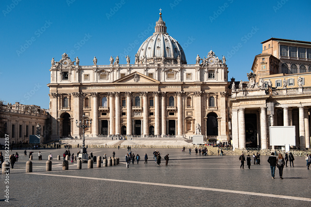Front der Kirche St. Peter, Rom, Vatikan