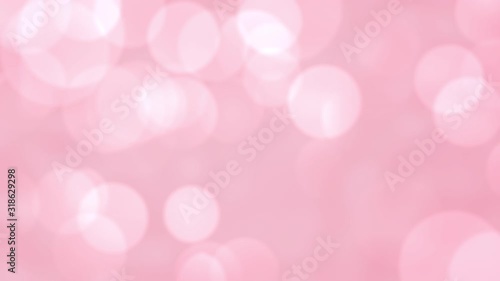 Beautiful romantic pink bokeh blur abstract light particles background. Valentines day background greeting card. Happy Valentine's Day resolution concept.
