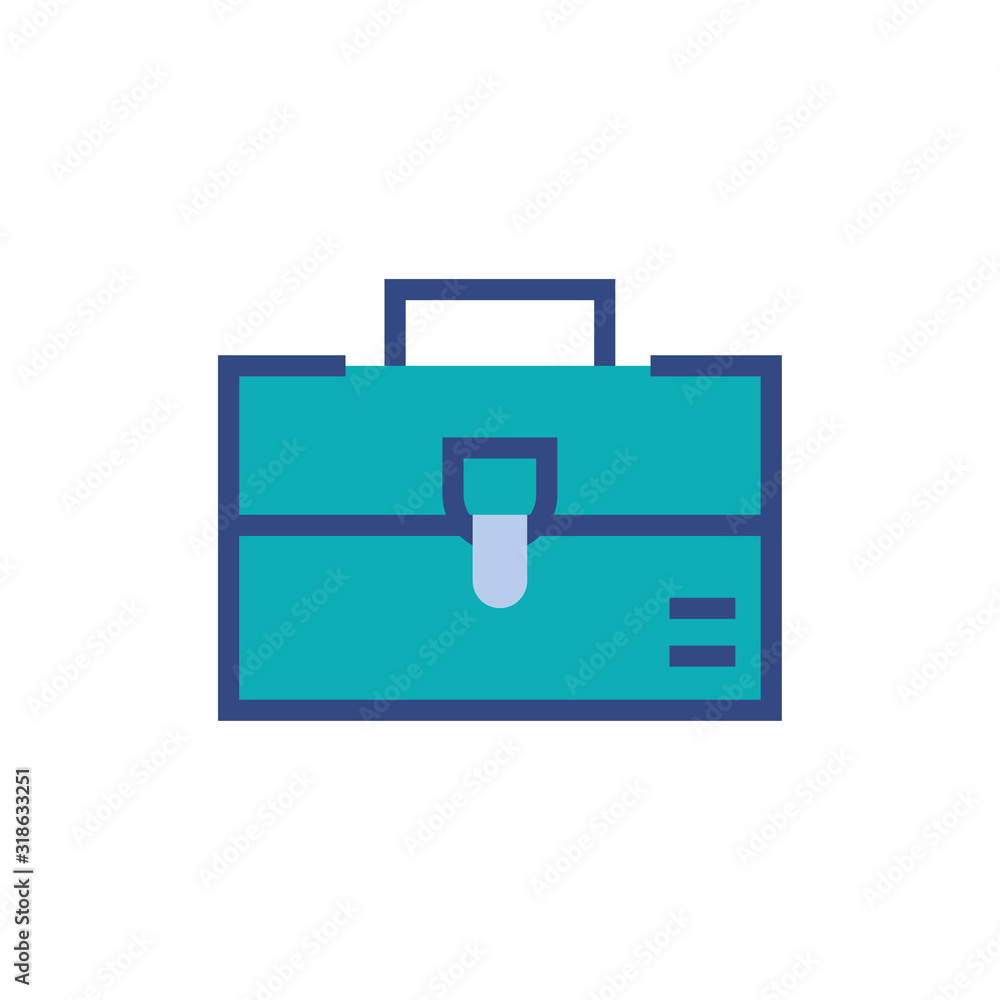 Isolated suitcase bag vector design Isolated suitcase bag vector design