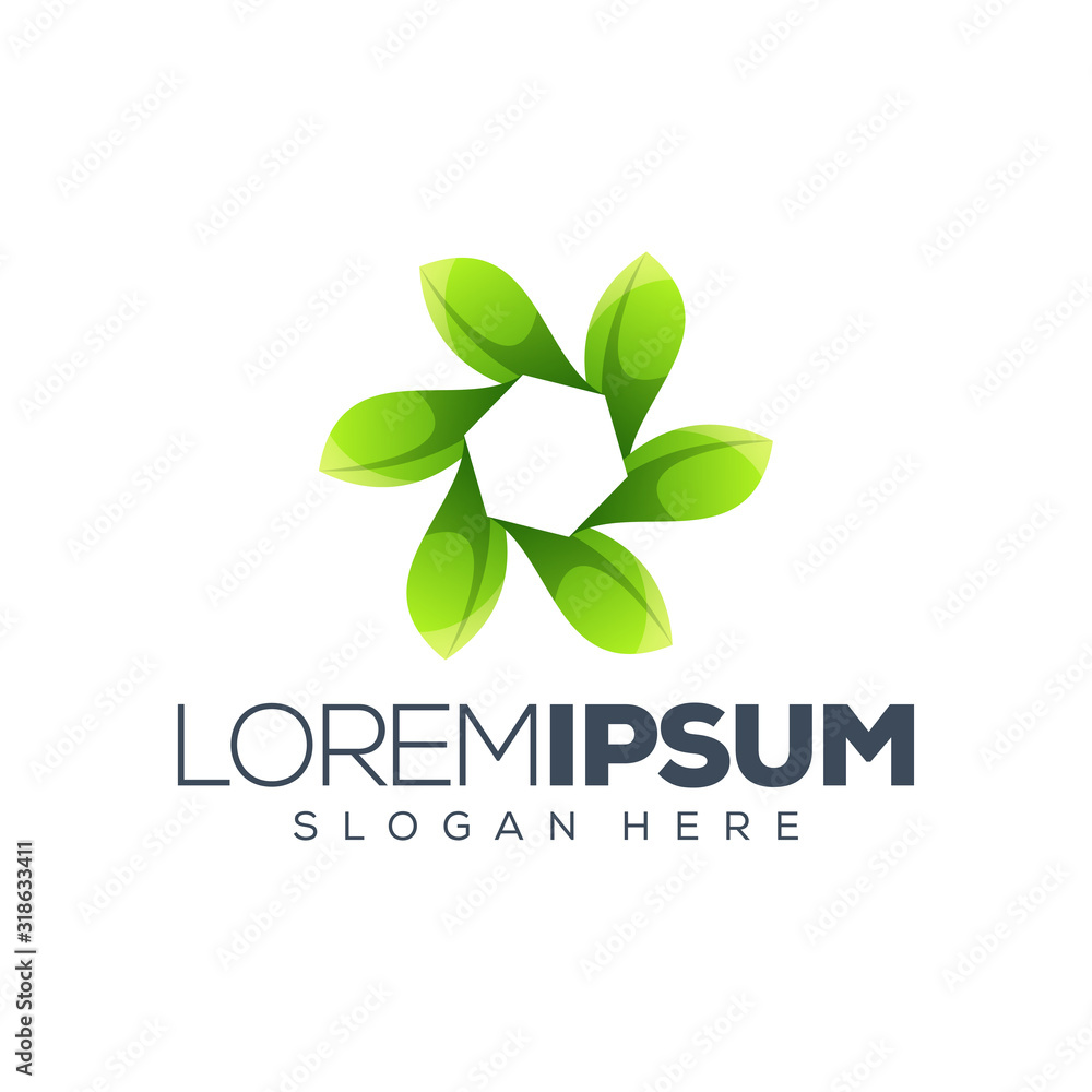 leaf logo design vector illustration leaf logo design vector illustration