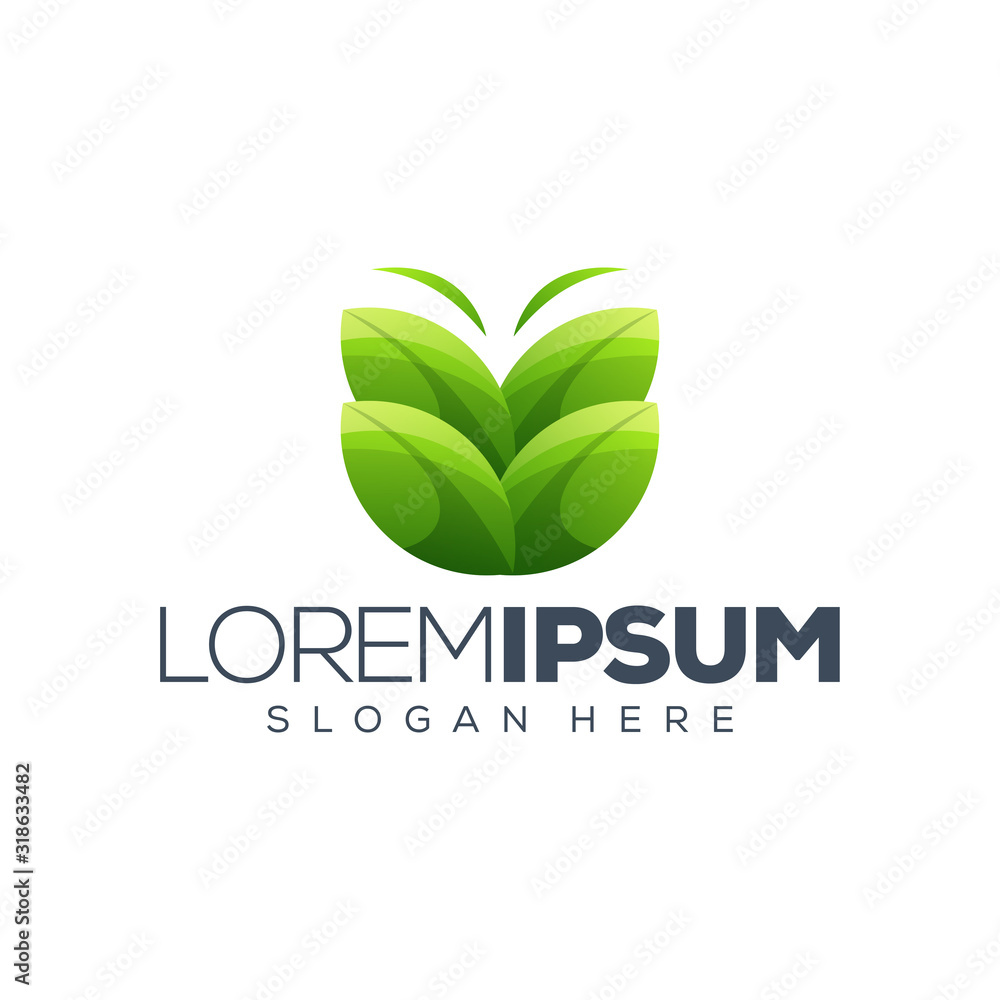 leaf logo design vector illustration leaf logo design vector illustration