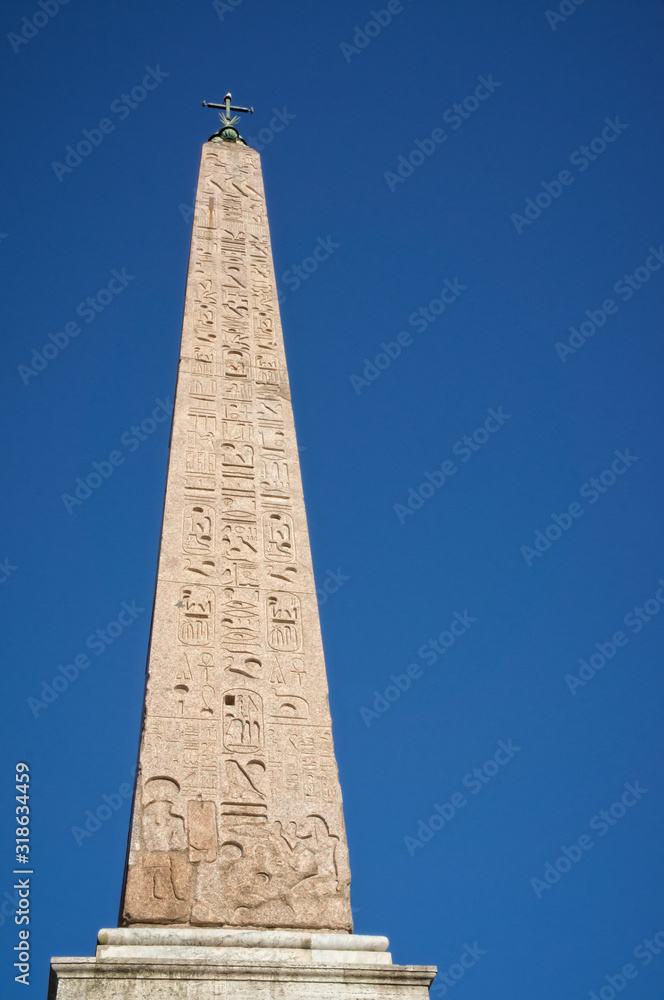 Egyptian Obelisk, Popolo Square in Rome, Italy