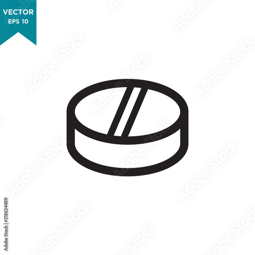 capsule vector icon in trendy flat style. medicine icon