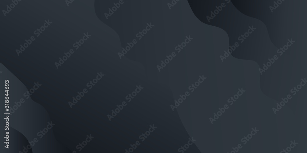 Abstract background black gradient for presentation design. Modern vector Illustration with wave effect. Suit for business, corporate, institution, conference, party, festive, seminar, and talks.
