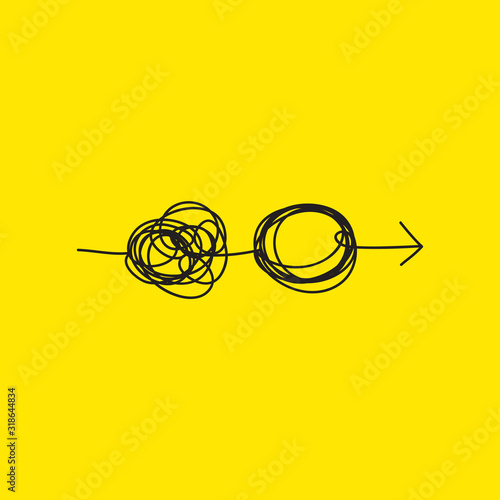 Tangle with arrow