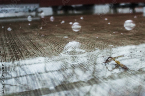 bubble in the puddle