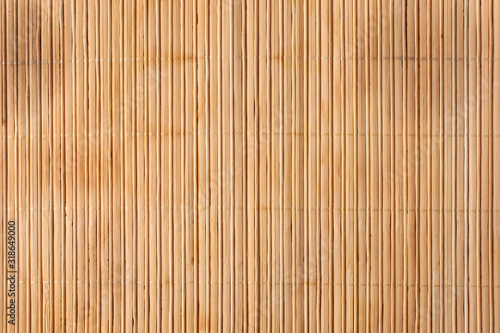 Background texture of a light bamboo Mat