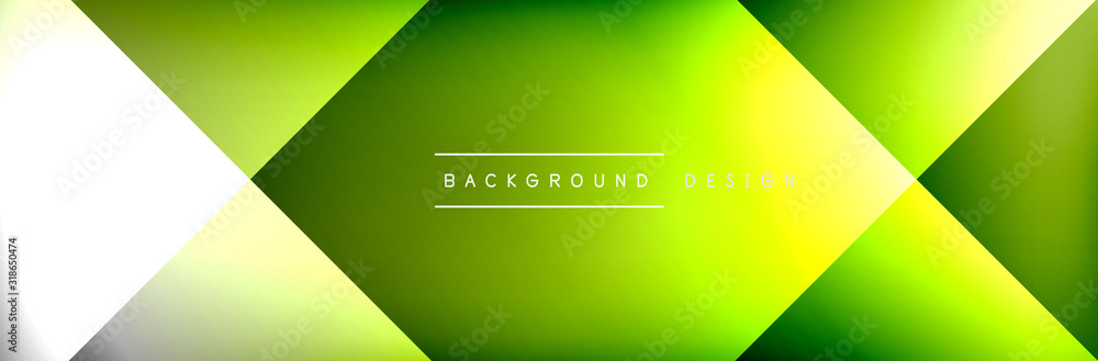 Obraz premium Abstract background - squares and lines composition created with lights and shadows. Technology or business digital template